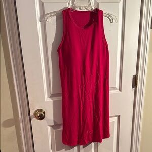 Vibrant Red Sleeveless Dress